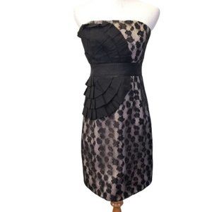 Phoebe Couture lace ruffle detail dress size 2 (79)